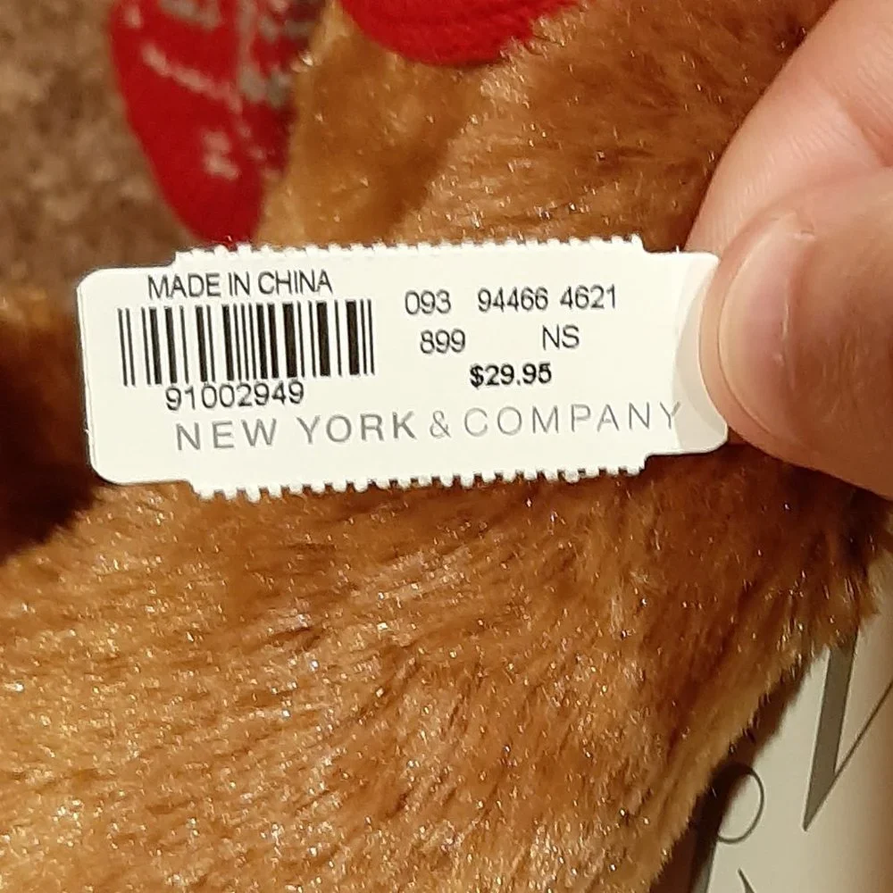New York & Company Winter Plush Bear